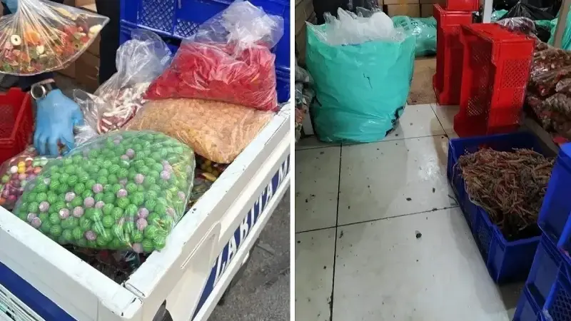 Esenyurt’ta kaçak şekerleme atölyesine baskın. 9 ton ürün imha edildi